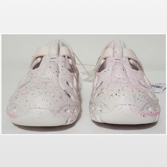 New Stepping Stone Shoes  Kid Size 12 Girls White & Pink Rainbow Sandals NWT - Picture 2 of 16